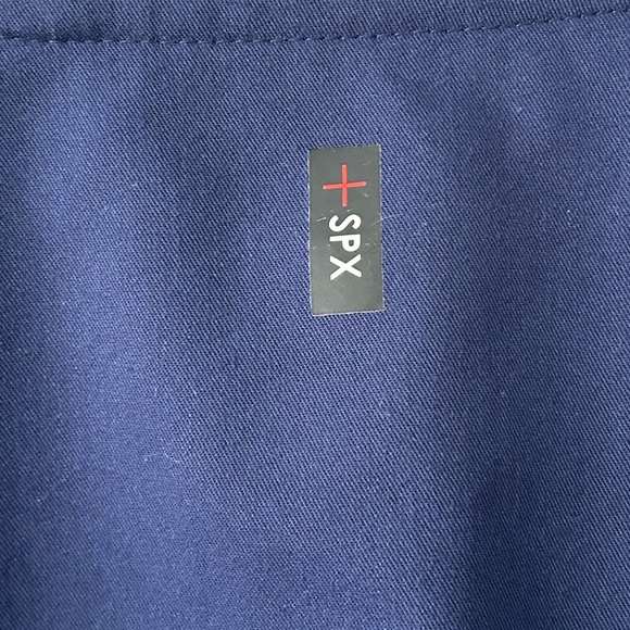 Grey's Anatomy Women’s Spandex Stretch Navy Blue Scrub Top Size 2XL - Picture 6 of 9